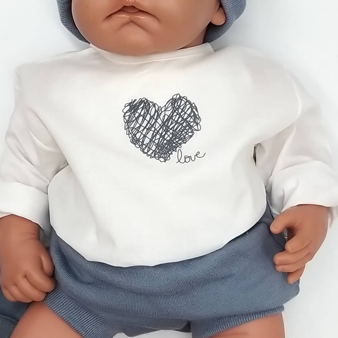 Batista manga larga Corazon
